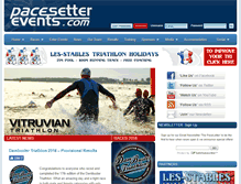 Tablet Screenshot of pacesetterevents.com